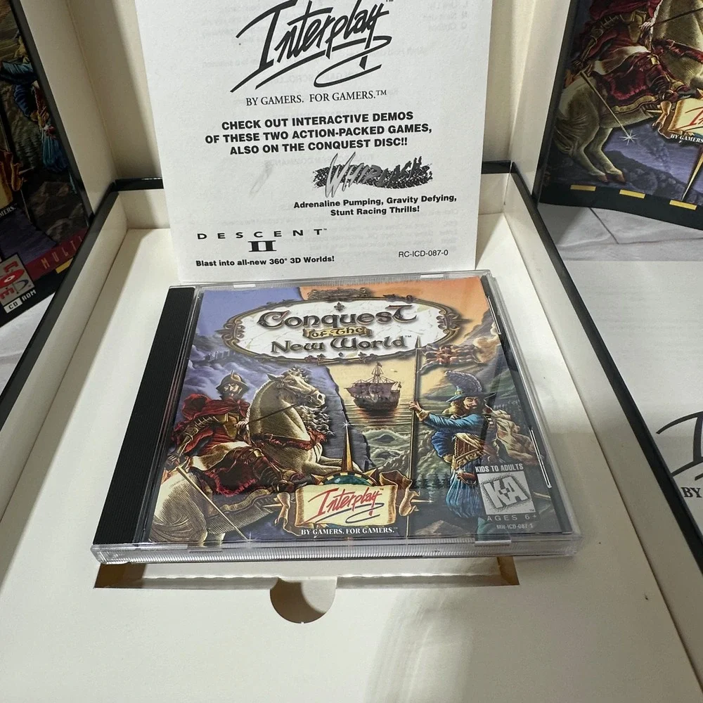 Conquest of the New World PC CD ROM‎ Strategy Game Interplay 1996 Vintage